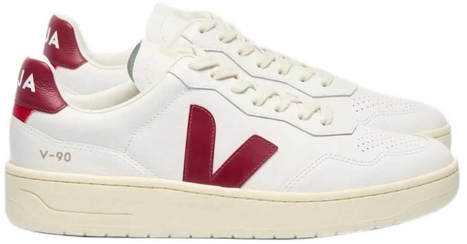 Veja V-90 Leather Schoenen Wit EU 37 Vrouw