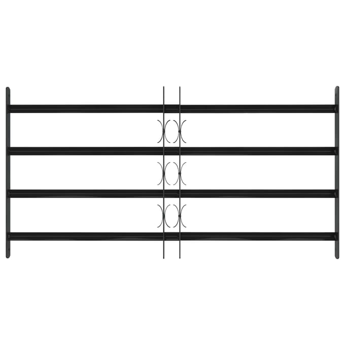 vidaXL - Raam - Beveiligings - Grille - 115 - x - 60 - cm - Gegalvaniseerd - staal