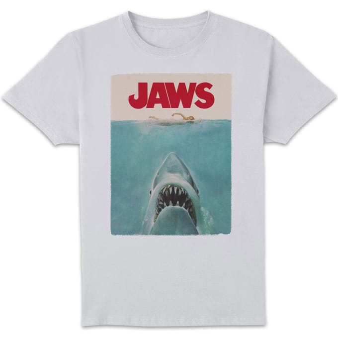 Jaws Classic Poster T-shirt - Wit - M