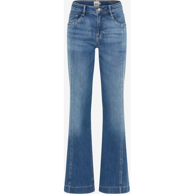 Brax Dames Jeans  Style MAINE USED REGULAR BLUE, denim blauw regular, maat 46K