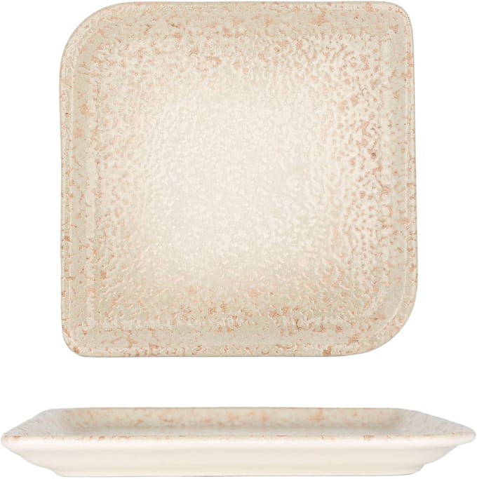 By Bone Serveerschaal - Natura - Porselein - 15x15 cm - set van 2