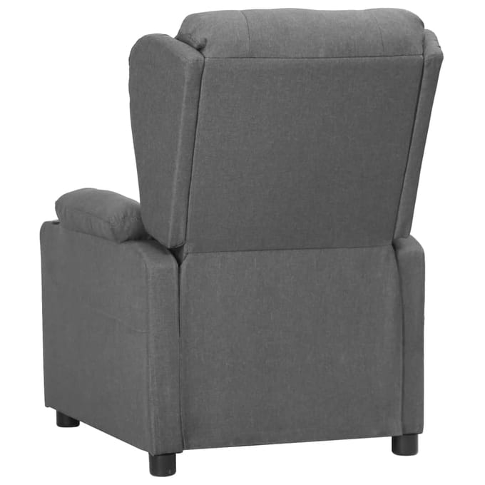vidaXL - Fauteuil - verstelbaar - stof - lichtgrijs