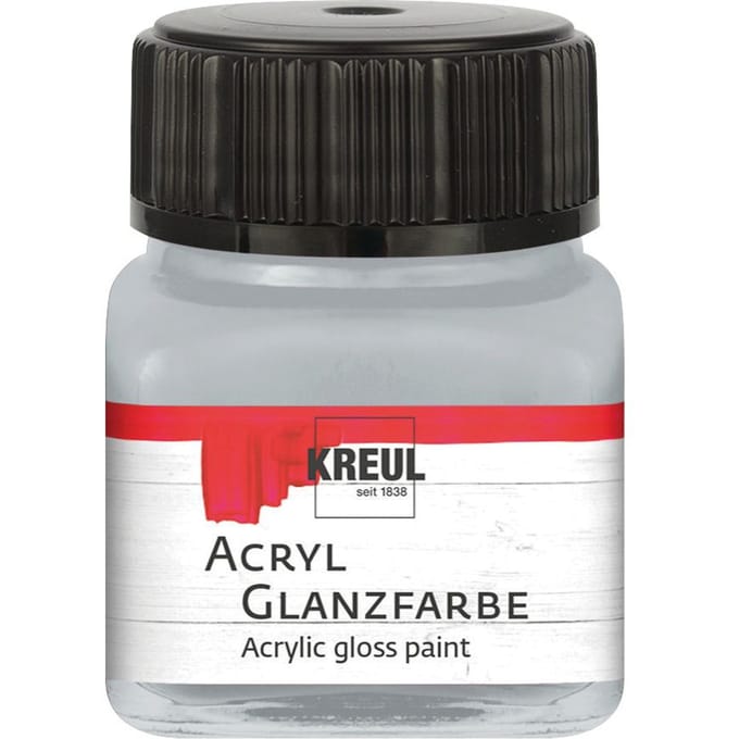 KREUL acrylglansverf, 20 ml, Metallic - Zilver