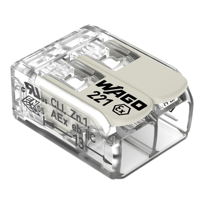 Compact Ex E 2-Dradige Aansluitconnector 6mm² - 221-682 [10 Stuks]