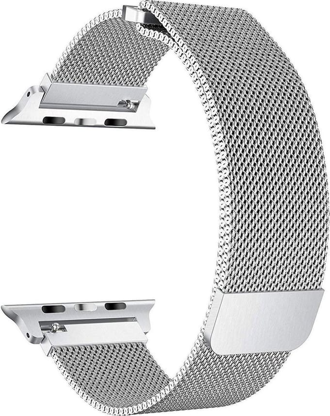 Milanees Bandje geschikt voor Garmin Venu 2 - Magnetische Loop Zilver