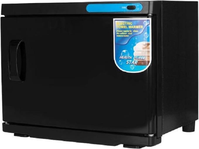 Handdoekverwarmer met UV-C 23 l sterilisator zwart