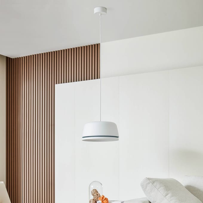 Lucande LED hanglamp Faelinor, wit, aluminium, Ø 35 cm