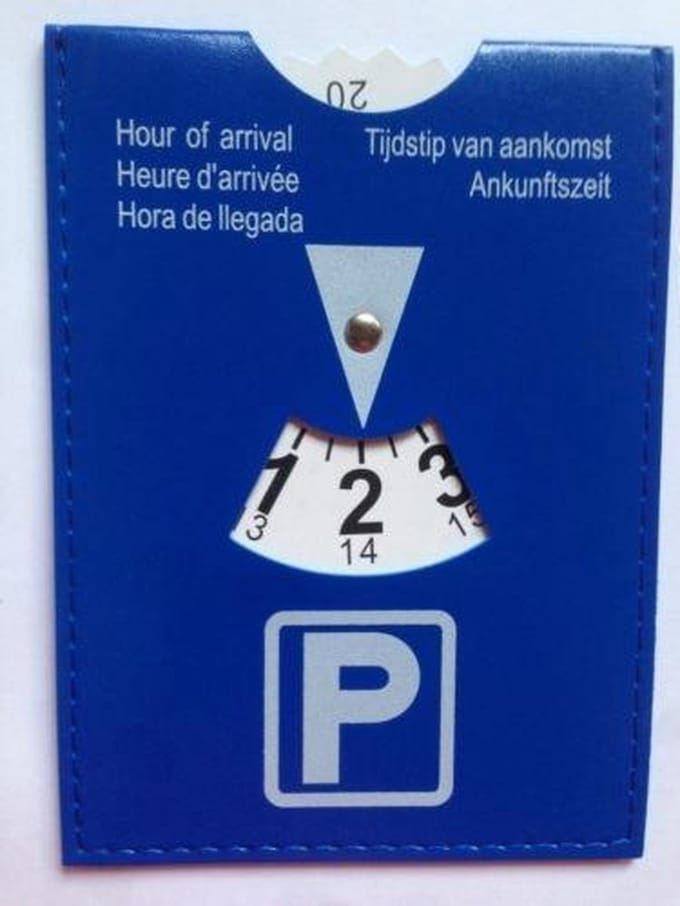 Blauwe Parkeerschijf - Set 3 Stuks -  Onbreekbaar Flexibel Design Parkeerkaart