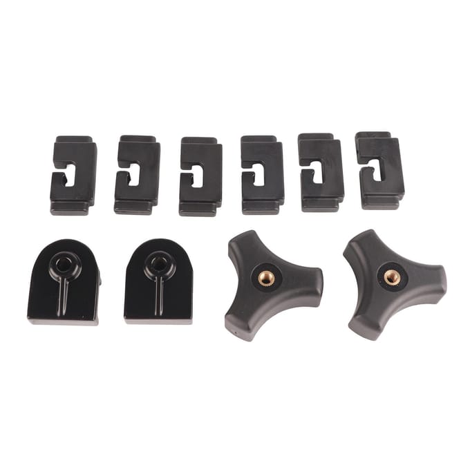 Pièces de Rechange Universelles Pince Arrière Avant Aluminium Adapté pour Couvre-Benne Rigide Tri-Fold black