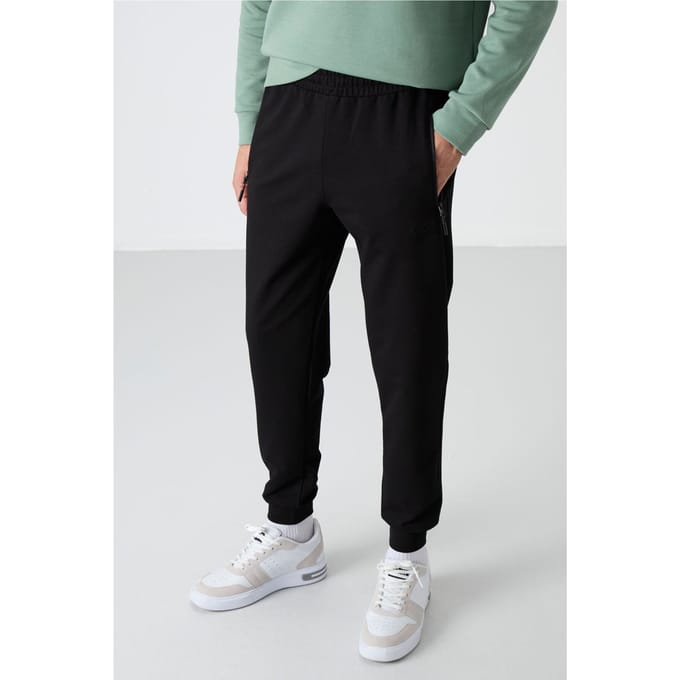 Heren Effen Pull-on Sweatpants Met Ritszak