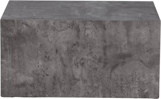 York salontafel 60x80x40cm donkergrijs.
