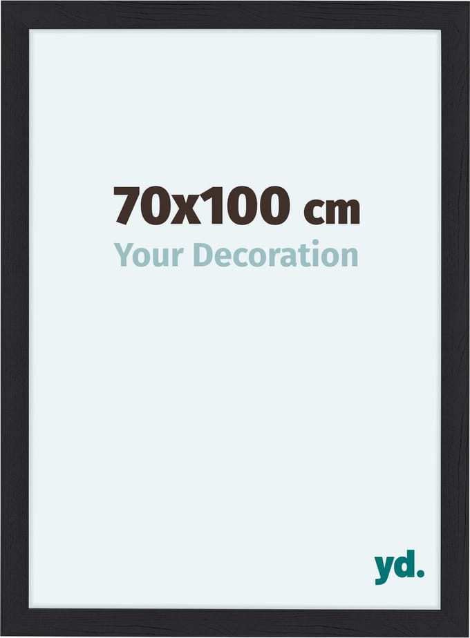Your Decoration - Fotolijst 70x100 cm - MDF - Zwart Houtnerf - Como
