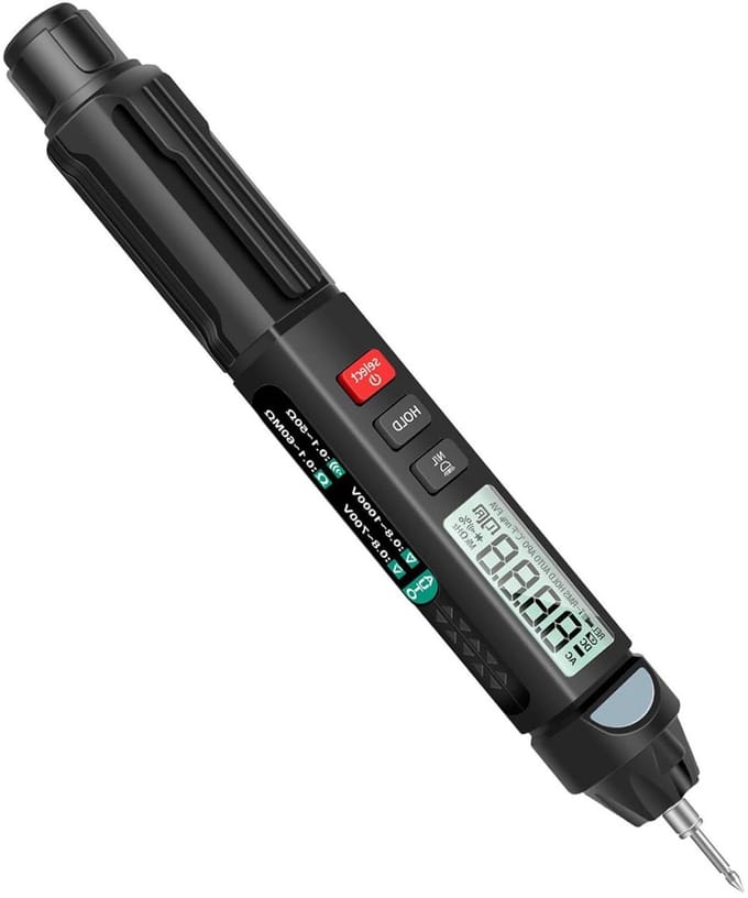 Digitale Multimeter - Spanningstester Pen - Elektrische Tests - Automatische Detectie - 6000 Tellingen - Transparant