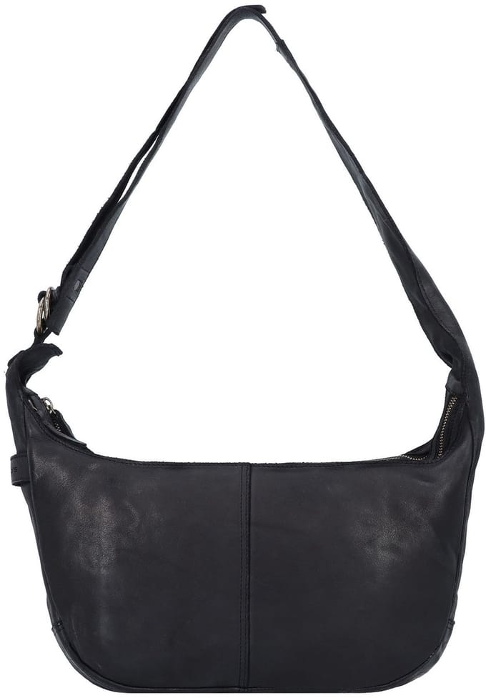 HAROLD'S Leren schoudertas Submarine Pouch Twin Black zwart