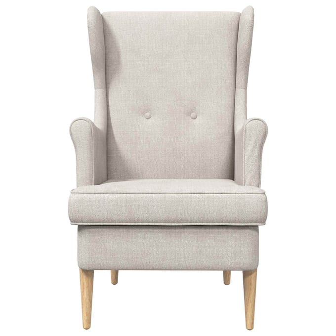 vidaXL - Fauteuil - Crèmekleurig - ARES