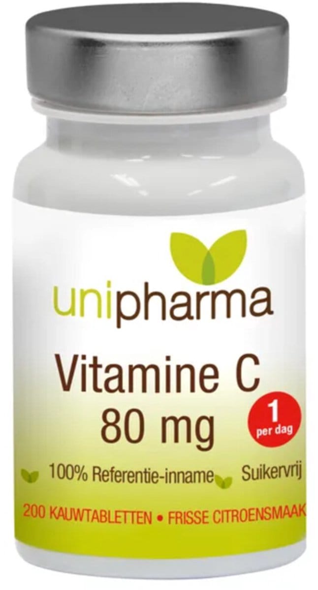 Unipharma Vitamine C 80mg Kauwtabletten - 200 stuks