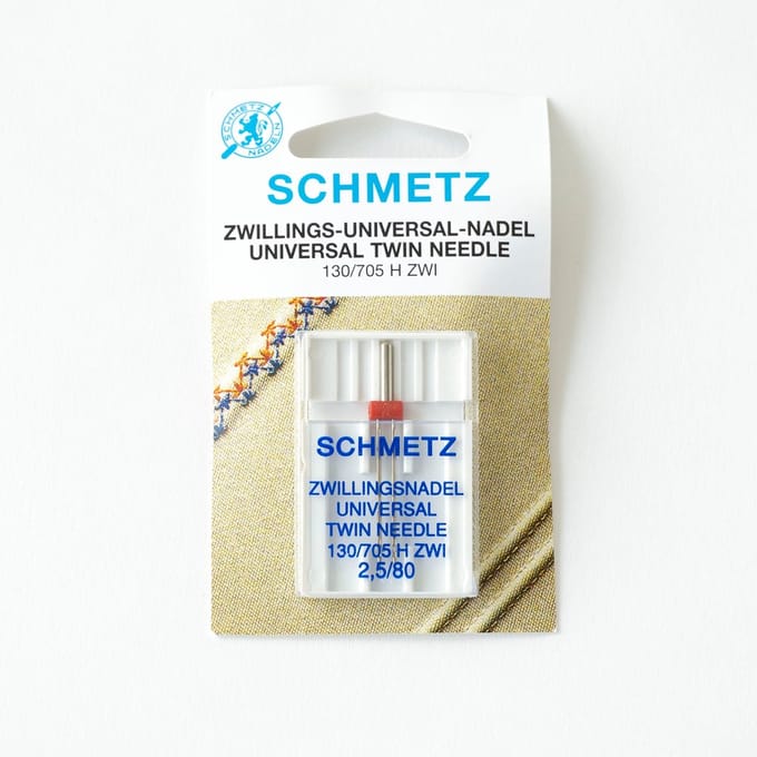 Schmetz tweelingnaald 2,5mm/dikte 80