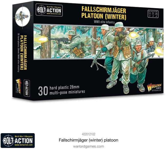 Fallschirmjager platoon (winter) (Bolt action nieuw)