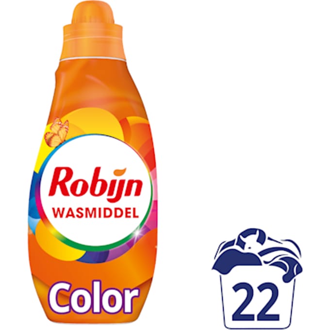 Robijn Klein & Krachtig Wasmiddel Color 22 Wasbeurten 665 ml