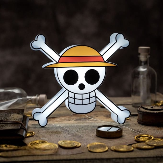 One Piece Skull Lamp 21 cm