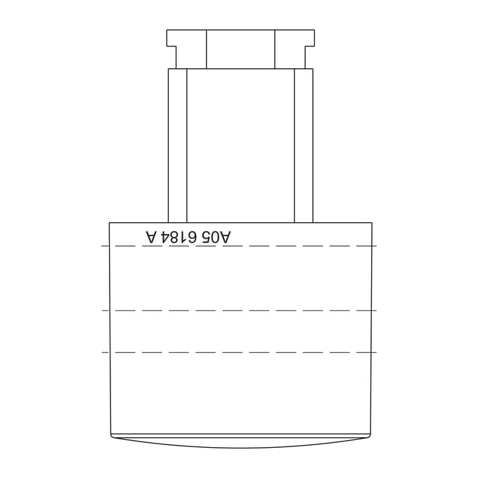 AEG knop, energieschakelaar, inox, 9-0 140056184025