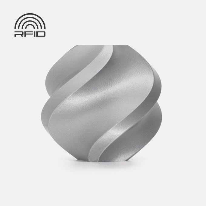 Bambu Lab - PLA Basic 1.75mm Filament – 1kg – silver (zilver) - zonder spoel