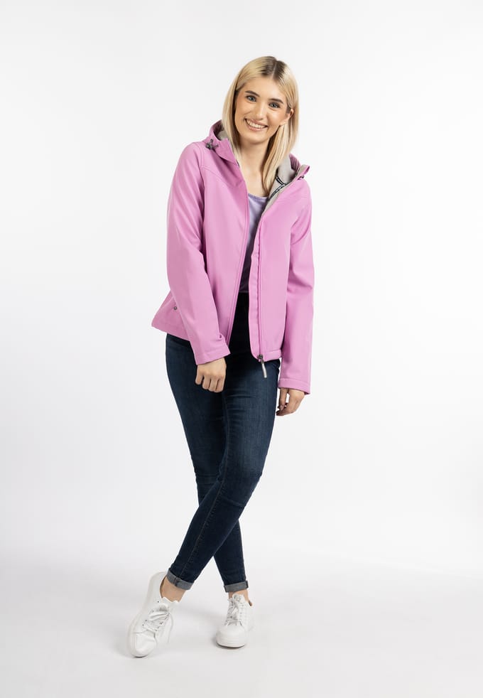 Schmuddelwedda softshell jas Dames SNOEP ROZE-280