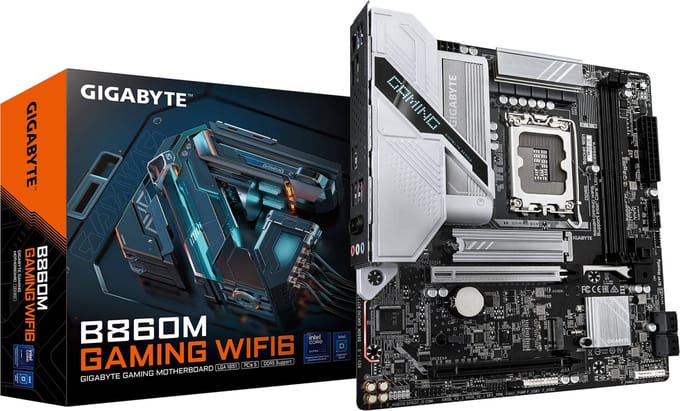 GIGABYTE B860M GAMING WIFI6 Moederbord - Intel B860 - Intel LGA1851 - DDR5 RAM - Micro-ATX