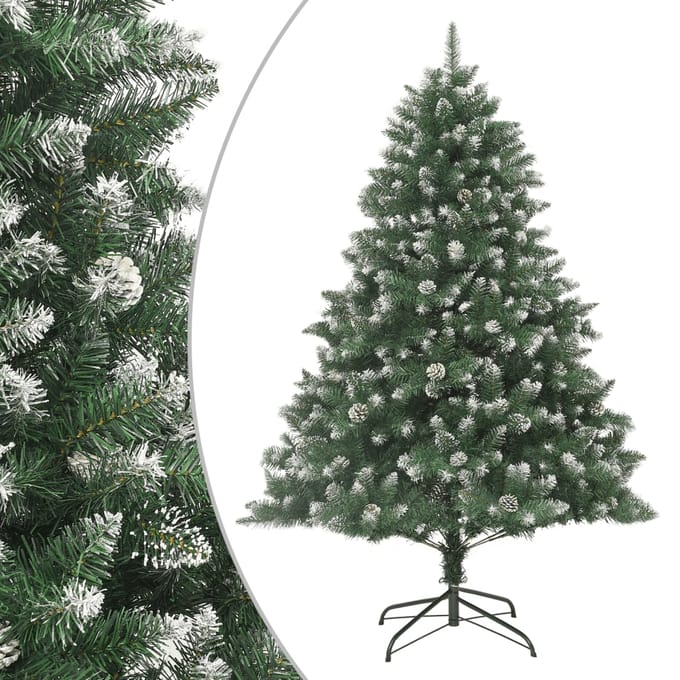 vidaXL - Kunstkerstboom - met - standaard - 210 - cm - PVC