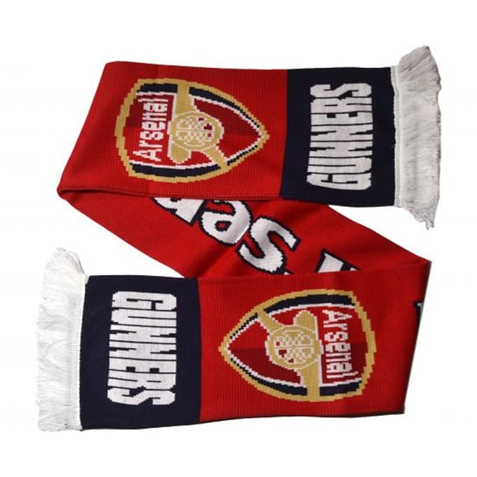Arsenal FC Gunners Sjaal One Size wit/rood