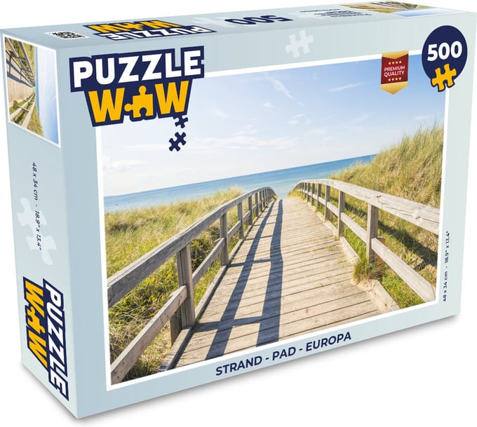 Puzzel Strand - Pad - Europa - Legpuzzel - Puzzel 500 stukjes
