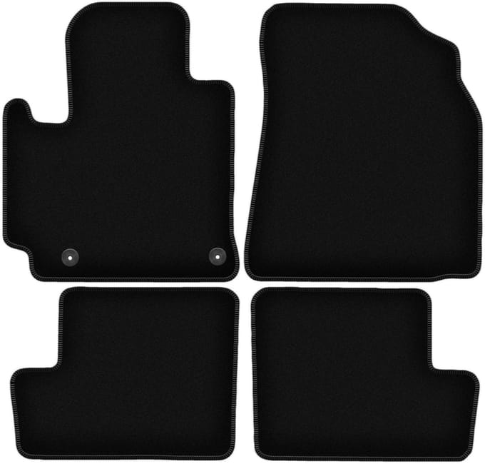 BASIC zwarte veloursmatten voor: Toyota RAV4 II 2WD 5-deurs (2001-2005)