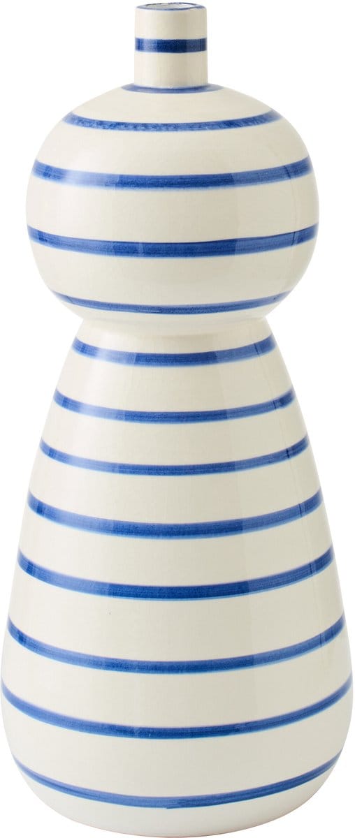 J-Line vloervaas - keramiek - blauw/wit