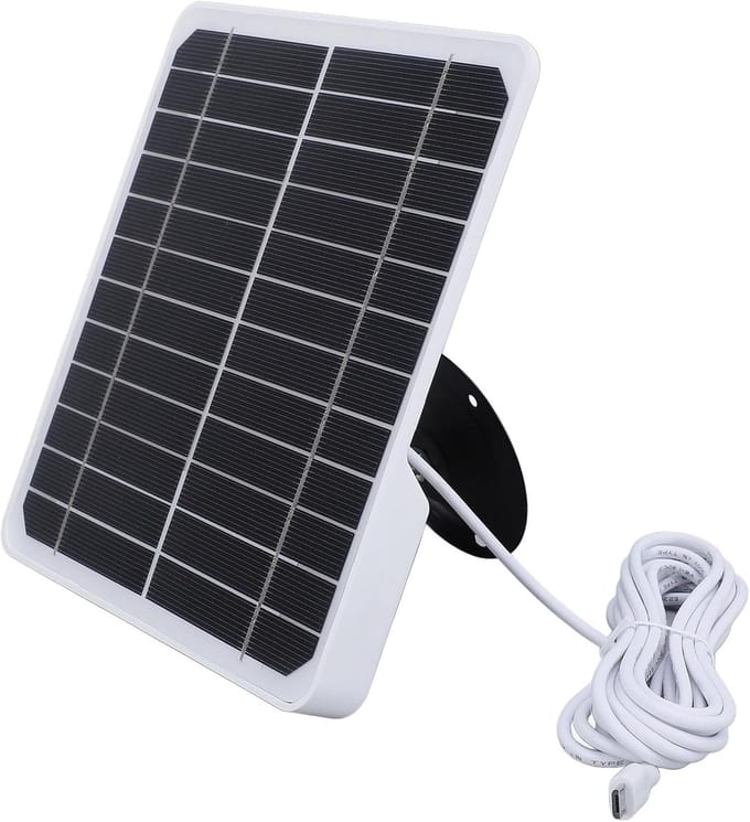 Zonnepaneel Lader - Energie Opwekker - Camera Voeden - IP68 Waterdicht - 20W 5V