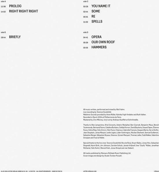 Nils Frahm - Paris (2 LP)
