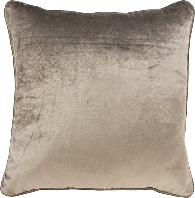 kussen fluweel taupe 45x45cm