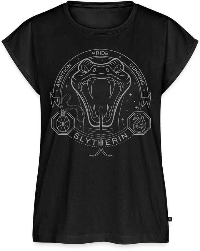 Harry Potter Zwadderich Lineart Vrouwen Premium Bio Top