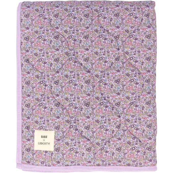 BIBS Liberty Quilted Blanket Chamomile Lawn Violet Sky 70 x 100 cm 1 st