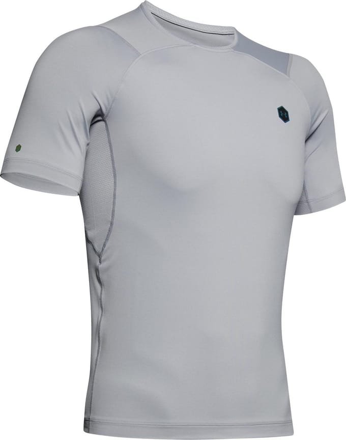 Under Armour - Maat XL - Rush HG Compression SS Heren Sportshirt Mod Gray