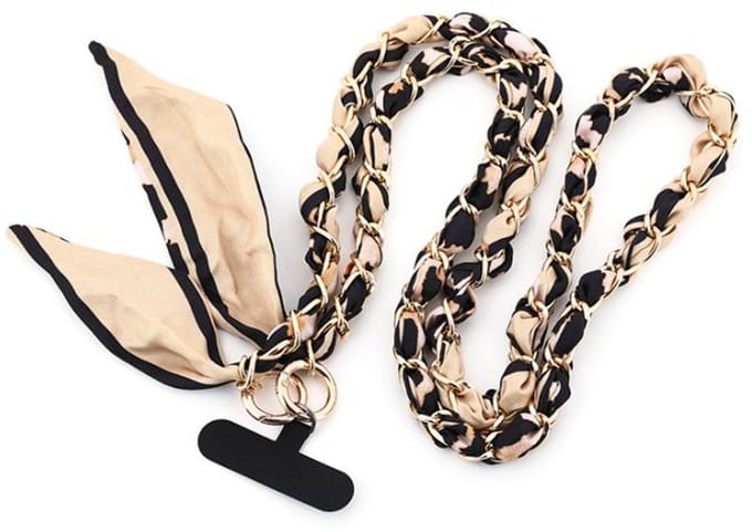 Telefoonkoord - Lang - Panter - Dames - Stof - Telefoonaccessoire - Trendy