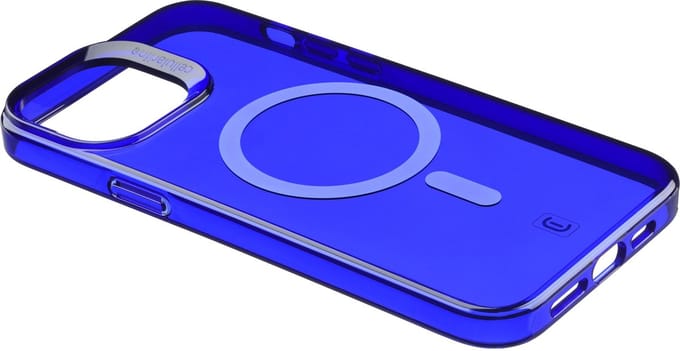 Cellularline - iPhone 14, hoesje Gloss MagSafe, blauw
