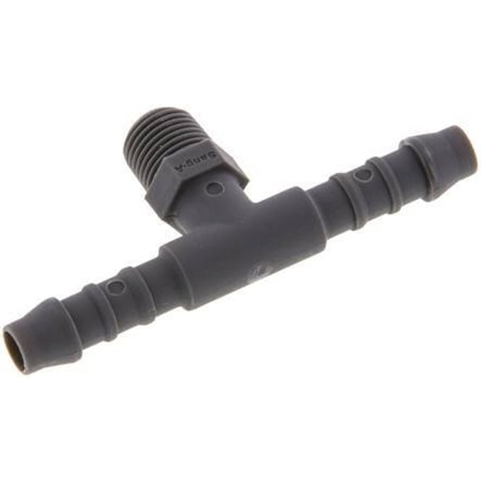 6 mm & R1/8'' PA 6 T-slangpilaar met buitendraad [10 Stuks]