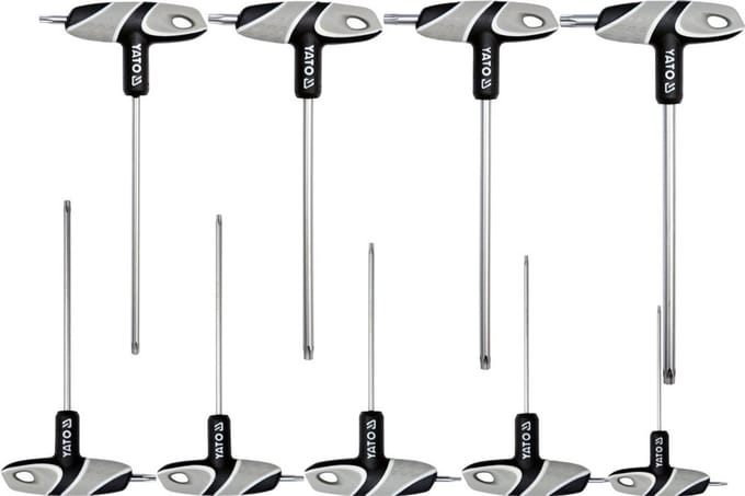 Yato Torx Inbussleutelset met Handgreep T10-T50 - 9 Delig