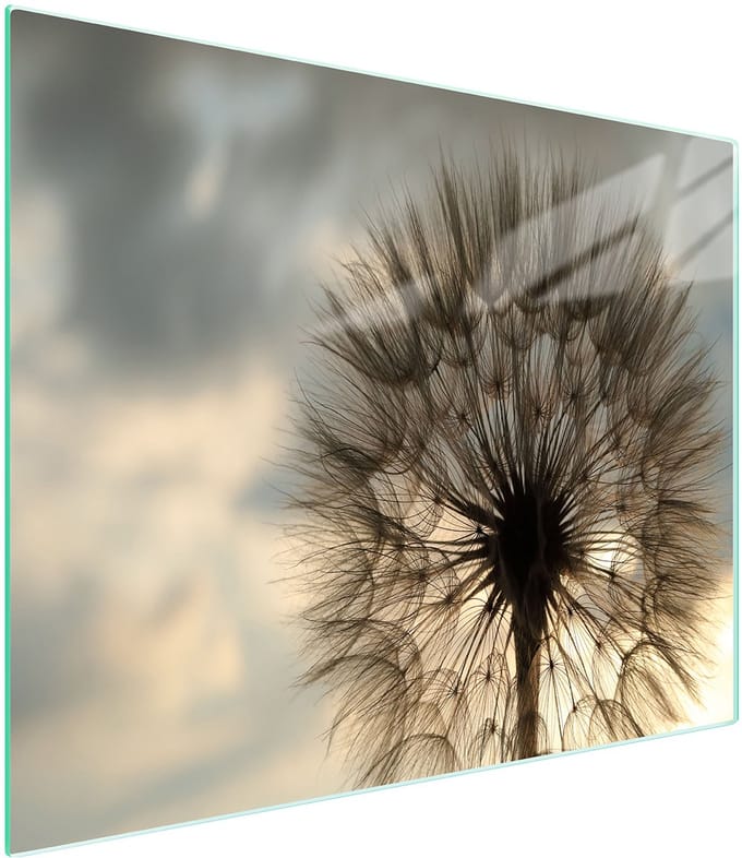 TMK ArtDeko Serie - Snijplank - 52x30 cm - Bloemontwerp - Gehard Glas