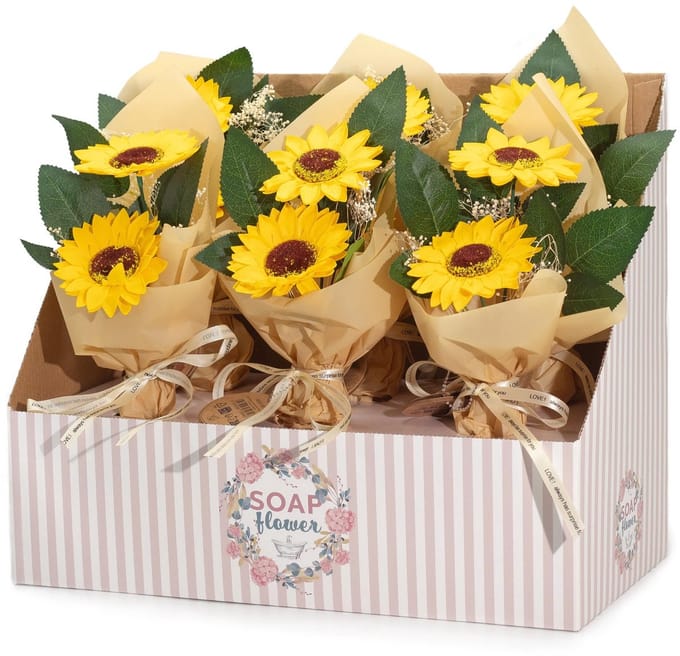Soap Flower - Two Sunflower Bouquet