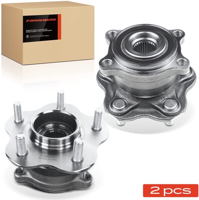 Frankberg 2x Wielnaaf Set Achter voor Nissan Murano I Z50