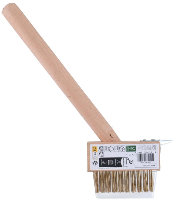 Kinzo Houten borstel met lange steel