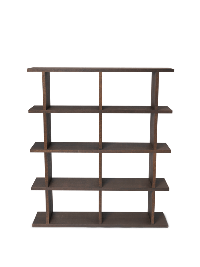 Ferm Living Kona boekenplank - dark stained - 2 x 4