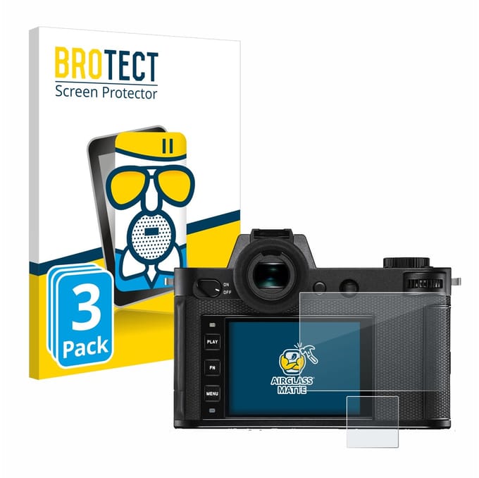 BROTECT - Screenprotector voor Leica SL2-S - Folie Beschermfolie Beschermglas matte 3 Stuks