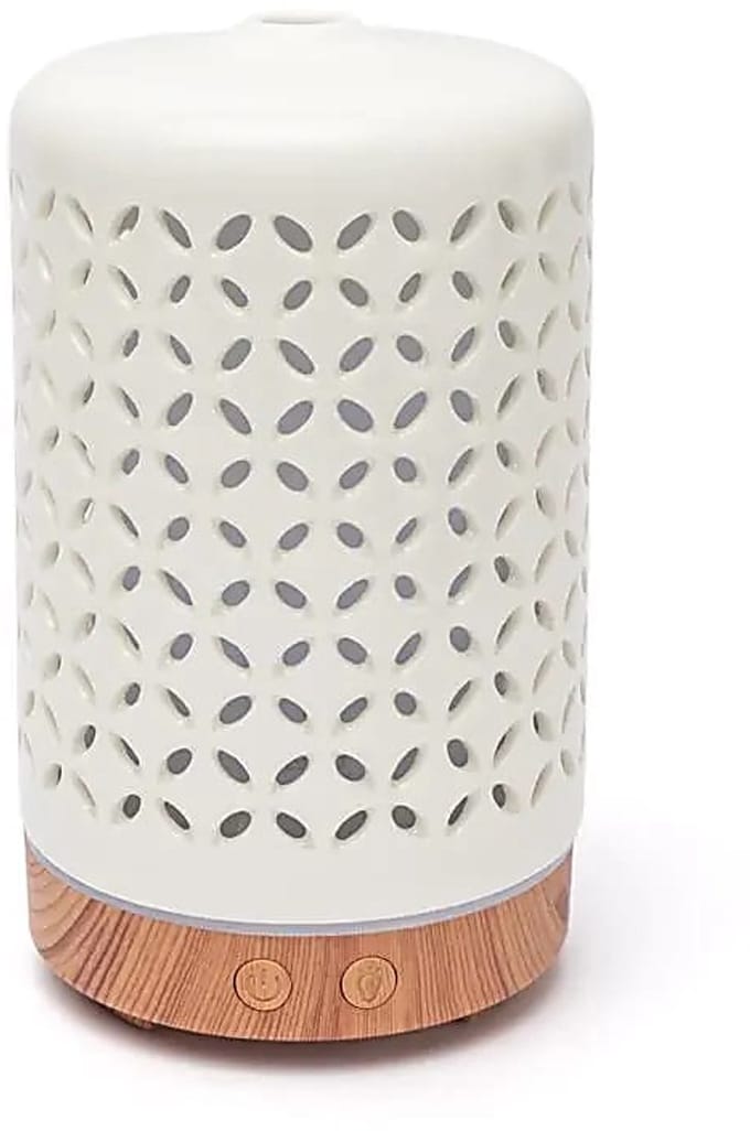 Aroma diffuser Bloem des Levens keramiek USB – 9 cm x 15 cm